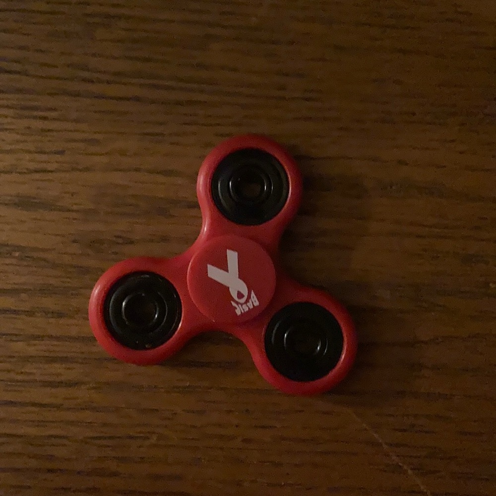 All red fidget spinner